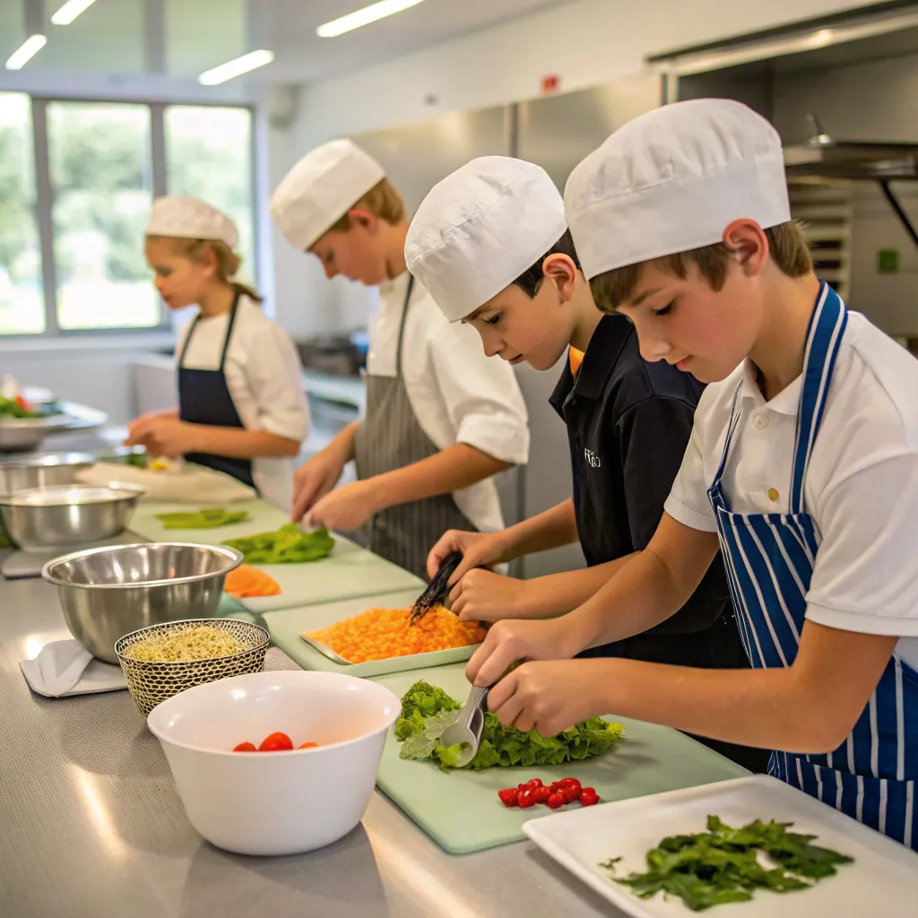 Teens Preparing Gourmet Meals